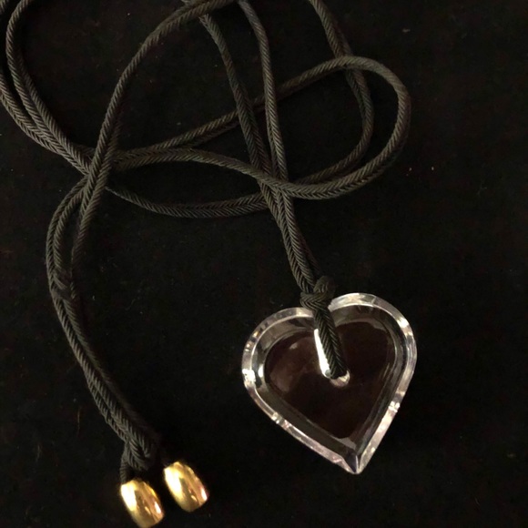 - Vintage Rare Baccarat crystal heart neckla… - Picture 10 of 11